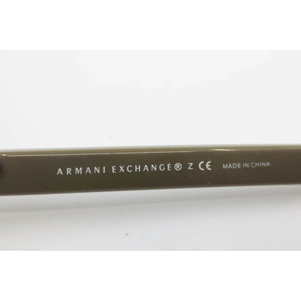 Armani Exchange AX1009 6052 Brown Olive Rectangular Eyeglass Frames 53-16-140